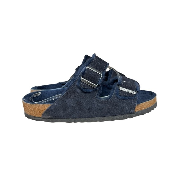?LIKE NEW Birkenstock Arizona (classic two-strap sandal) Midnight blue Men\'s 10